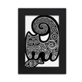 thumbnail image 1 of Black White Cat Fish Pattern Desktop Photo Frame Picture Display Art Painting Exhibit, 1 of 3