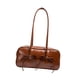 thumbnail image 4 of Bolso de hombro de cuero PU bolso de viaje con bolso con cremallera para la oficina al aire libre viaje al aire libre marrón, 4 of 8