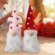 thumbnail image 4 of Peluche De San Valentín, Muñeco Sin Rostro Con Parte Inferior Ponderada, Gnomos De Anciano Con Parches De Corazón, Sombreros Para Decoraciones Navideñas Para El Hogar Vogacara HA046981-01, 4 of 6
