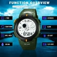 thumbnail image 6 of SKMEI Digital Watch Men, Mens Digital Sports Watch LED Screen Military Waterproof Wrist Watches for Men Casual Stopwatch Alarm Countdown Army Watch, 6 of 14