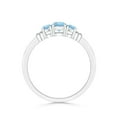 thumbnail image 2 of Angara Natural 0.2 Ct. Aquamarine Classic Ring in 14K White Gold for Women (Ring Size: 11.5), 2 of 9