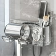 thumbnail image 1 of Hair Dryer Holder, Wall Mounted Stylish Water Ripple Convenient StorageBlow Dryer Holder for Hair Tools, 1 of 7