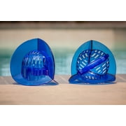 AquaLogix Blue High Resistance Aquatic Bell Set - Pool Exercise Dumbbells - Water Weights - Includes Link to Online Workout