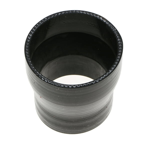 3" to 3 1/2'' 76/89mm Black Silicone Straight Reducer Intercooler Hose