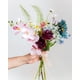 thumbnail image 2 of Ramo de rosas de seda DuHouse de flores artificiales, 10 unidades, color burdeos, 2 of 6