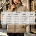 thumbnail image 4 of Puffer Jacket Womens Stand Collar Zip Up Lightweight Casual Quilted Coat With Pockets For Fall Winter, 4 of 8