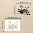 thumbnail image 3 of 1PC Swan Stencil 8.3x11.7 inch Reusable Creative Drawing Painting Stencils Templates,, 3 of 9