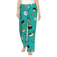 thumbnail image 2 of Lsque Sushi Print Women's Pajama Pants, Lounge Pant - Comfortable Home Wear,Elastic Waistband, Stylish Design-XX-Large, 2 of 9