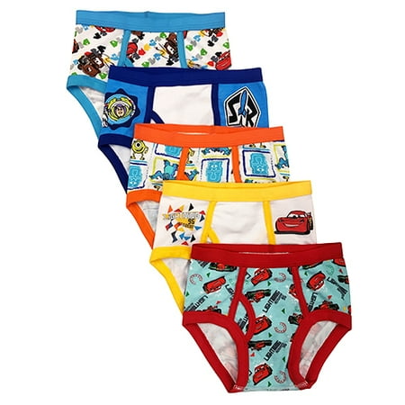 Pixar Boys' 5-Piece Briefs