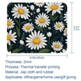 thumbnail image 5 of Daisy Square Non-Slip Rubber Bottom Printed Desk Mat Mouse Mat Gaming Mousepad Desk Pad - 8.3x9.8 Inch, Suitable for Office and Gaming, 5 of 6