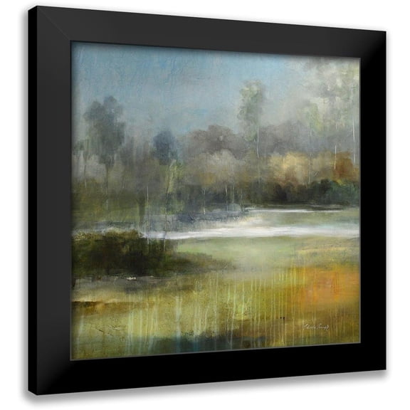 Jennings, J Austin 12x12 Black Modern Framed Museum Art Print Titled - A Quiet Place