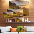 thumbnail image 3 of Sunrise at Quiraing Scotland - Impression sur Toile Paysage, 3 of 4