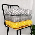 thumbnail image 2 of Cojines de silla cuadrados. Cojín de asiento acolchado grueso 100% algodón para silla de jardín, 2 of 5