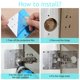 thumbnail image 5 of Cabinet Hinge Repair Plate Stainless Steel Silver 9x9 cm 2-pack, 5 of 5
