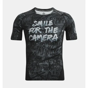 Under Armour Men's UA Alter Ego Compression Short Sleeve T-Shirt L Camo Black