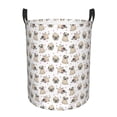 thumbnail image 1 of Fotbe Pugs Cesto de Ropa con Asas, Cesto Impermeable de Gran Capacidad, Bolsa de Lavado para Dormitorio, Cesto de Ropa con Ruedas y Asas-Medium, 1 of 6