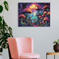 thumbnail image 3 of Pratyus Mushroom Forest Canvas Wall Decor for Bathroom Art Modern Prints Ready To Hang Room Home Decor 16x12in, 3 of 6