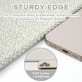 thumbnail image 2 of Woven Area Rug x Ft Washable Rugs for Entryway Non Slip Braided Throw Rugs Bedroom Rugs Cotton Entry Rug Cotton Floor Carpet for Bedroom Dining Room Living Room Orange/Tan/, 2 of 7