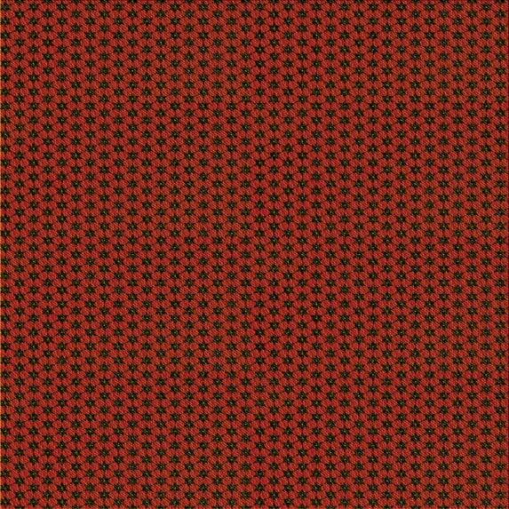 Ahgly Company Machine Washable Indoor Square Transitional Red Brown Area Rugs, 6' Square