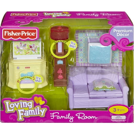 Fisher-Price Loving Family Premium New Family Room Play Set