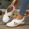 thumbnail image 7 of Hurxie Women Comfortable Flat Sandals: Dressy Summer Sandal - Closed Toe Fisherman Sandals White 39, 7 of 7