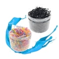 thumbnail image 1 of WRITWAA 1000Pcs Assorted Color Disposable Rubber Bands for Hair Ties and Hairstyles, 1 of 8