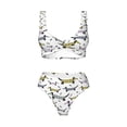 thumbnail image 4 of Daiia Dachshund Dog Puppy Women's Bikini Set Two Piece Swimsuit High Waisted Bikini Adjustable Straps Bikini Perfect for Beach, Pool, and Summer Vacation-X-Large, 4 of 9