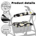 thumbnail image 6 of COEQINE Daisy Rollator Seat and Back Rest Covers Walker Covers Set of 2 Piece Dust Cover Ideal Gifts for Seniors in Assisted Living Universal Soft Rollator Accessories, 6 of 7