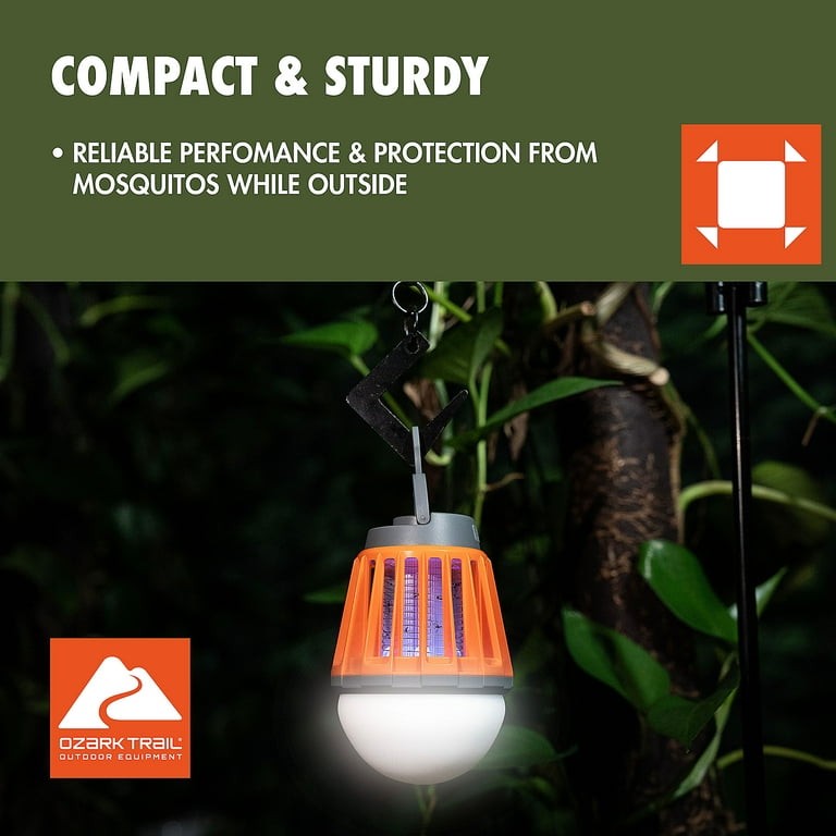 Zanzariera Elettrica 2-in-1 Con Luce LED Da Campeggio: Ammazza Zanzare Ricaricabile USB/Solare, Impermeabile IPX6, Perfetta Per Tendate E Pesca