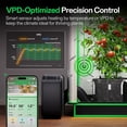 thumbnail image 4 of VIVOSUN AeroFlux Smart Grow Tent Heater with Thermostat, 700W PTC Heating, Compact & Portable with VPD, APP Control & Overheat Protection, Included Extension Hose for Grow Tents, Rooms, Greenhouses, 4 of 7