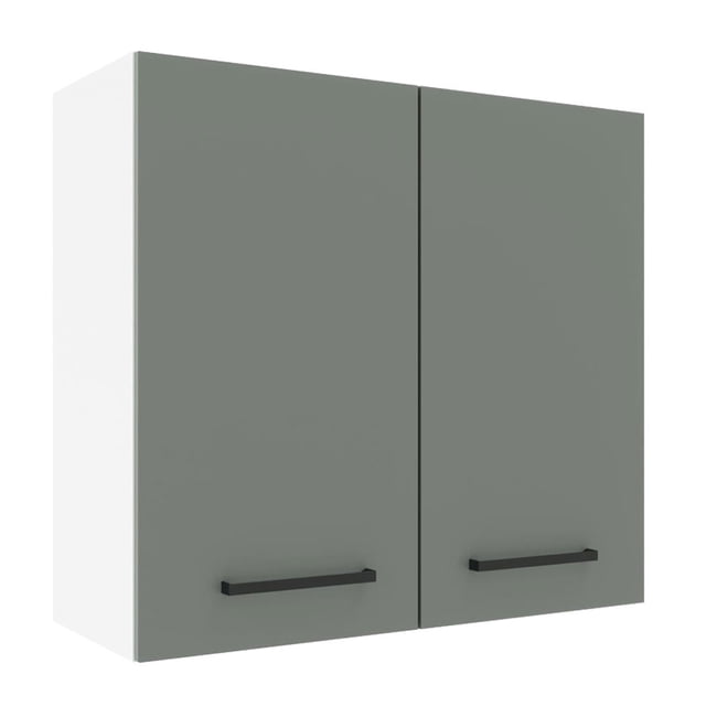 Alacena Gabinete Superior Cocina Madesa Agata 70cm Blanco/Gris
