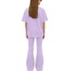 thumbnail image 5 of Camisas de Manga Larga de Niños Tamaño 12-14 Juventud Color Sólido Manga Corta Superior Y Pantalones Largos de Dos Piezas Conjunto de Niños de Vestir Casual, 5 of 6