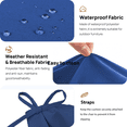 thumbnail image 5 of Outdoor Loveseat Cushions, Fade-Resistant Patio Bench Cushion with Backrest, Lounge Seat back Pads 48*42*3.5in, 5 of 6