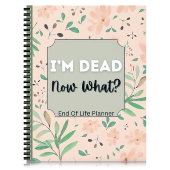 End of Life Planner Notebook for Property, Business Affairs, and Last Wishes, Pink