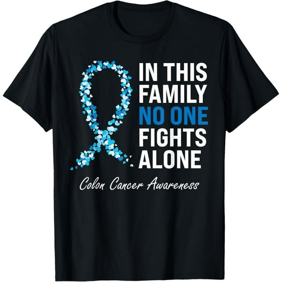 Playful Comfort Tee - Colorectal Cancer Colon Cancer Blue Ribbon T-Shirt