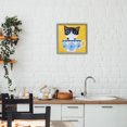 thumbnail image 3 of Stupell Industries Teacup Kitten on Yellow Gray Framed Giclee Art design by Angie Rozelaar, 12 x 12, 3 of 8
