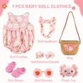 thumbnail image 4 of Conjunto de ropa BABESIDE Reborn Baby Doll de 40 a 50 cm con zapatos Access, 4 of 7