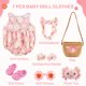 thumbnail image 4 of Conjunto de ropa BABESIDE Reborn Baby Doll de 40 a 50 cm con zapatos Access, 4 of 7
