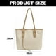 thumbnail image 2 of Nuevo bolso de mano retro de moda para estudiantes universitarios, bolso de un solo hombro, bolso de PU de gran capacidad para ocio, color blanco cremoso, 2 of 6