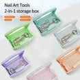 thumbnail image 2 of dianhelloya Nail Tool Sterilization Box Filter Transparent Cover Versatile Sturdy Long Lifespan Sterilization Case for Clean Safe Manicures Blue, 2 of 8