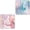2 Piece Marble, variant on Premium Square Waterproof Mouse Pad - Non-Slip Rubber Base, 9x9 inches (Pink)