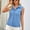 Blue#2, variant on Viikei Summer Cardigans for Women Plus Sizes Women's Tops Solid Color Lapel Casual Short-Sleeved Denim Shirt Loose Tops