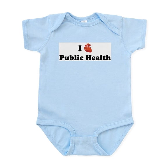 CafePress - I (Heart) Public Health Infant Bodysuit - Baby Light Bodysuit, Size Newborn - 24 Months
