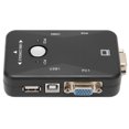 thumbnail image 1 of Commutateur de KVM 2 Ports, Commutateurs de KVM de DVI USB 2.0 VGA, Commutateur de KVM de Double Moniteur de 2 Ports, Résolution 1920x1440, pour 95 98 98SE 2000 ME XP, 1 of 8