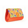 thumbnail image 3 of Artisan Handmade Embroided Floral Clutch with Red Base Ladies Purse, 3 of 4