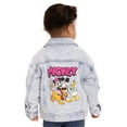 thumbnail image 4 of Minnie Mouse Baby and Toddler Girls' Graphic Denim Jacket, Sizes 12M-5T, 4 of 10