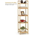 thumbnail image 5 of 5Tier Shelving Wood Storage Rack Adjustable Shelves for Laundry Bathroom Kitchen, 5 of 7