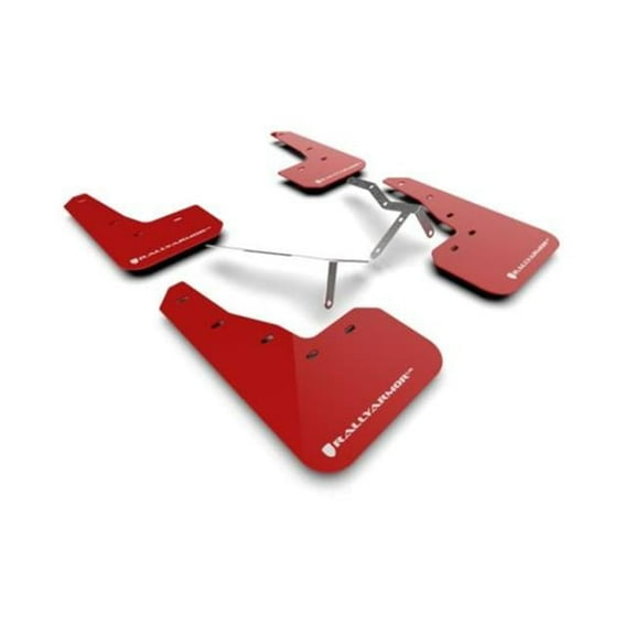 Rally Armor MF90-UR-RD-WH Red UR Mud Flap with White Logo for 2022 Honda Civic