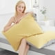 thumbnail image 1 of Fundas de almohada de algodón de 4 capas con cierre de snap desmontable, Amarillo, 1 of 6
