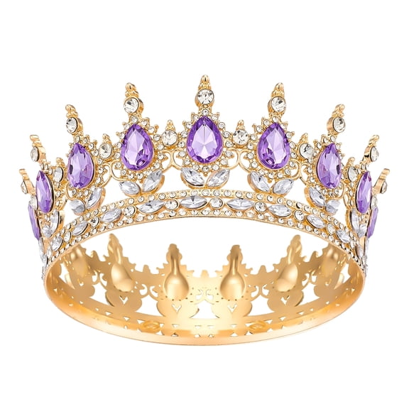 DESIGNICE Crown for Women, Crystal Queen Crown for Birthday Costume Party Celebration